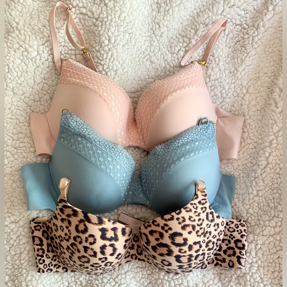 Bundle 3 - Victoria’s Secret Incredible Perfect Shape bras, 34B, convertible